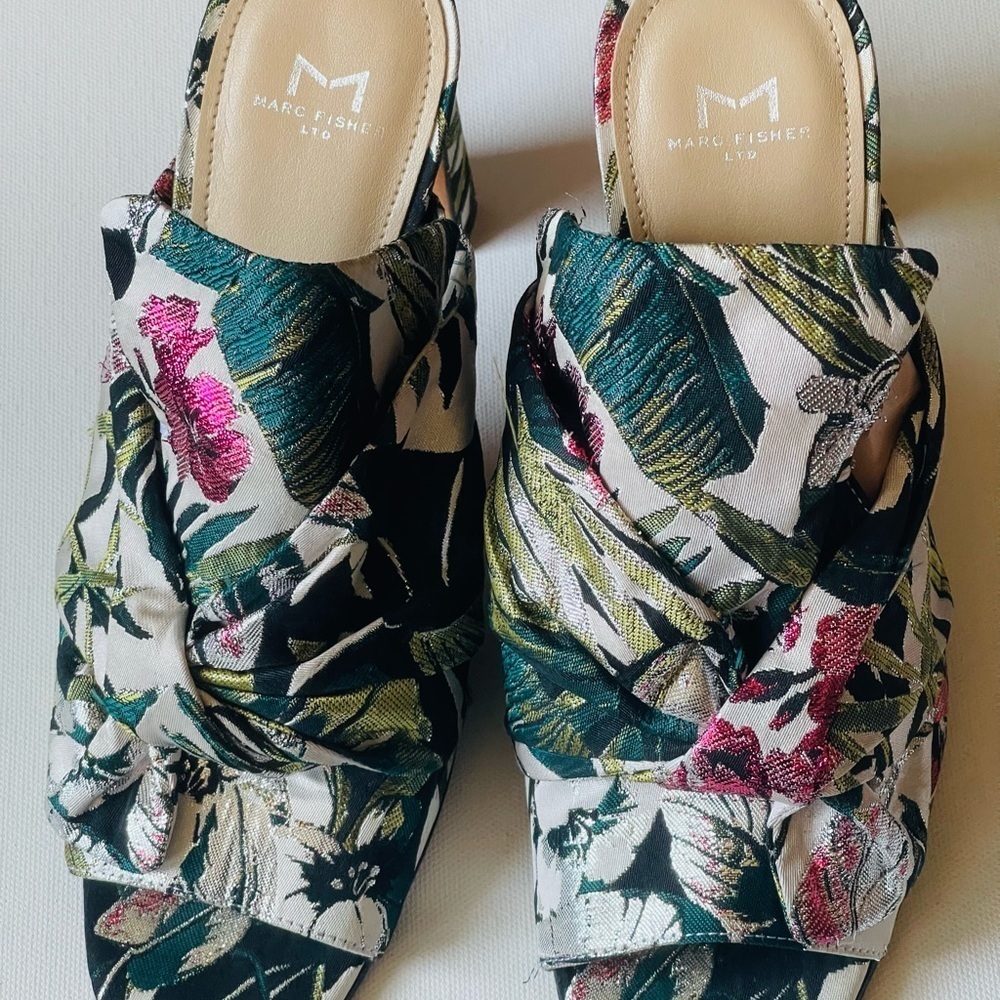 Marc fishers tropical mules for women